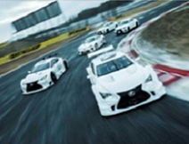 5台のマシンがサーキットを踊るレクサスの動画”DANCE of F”