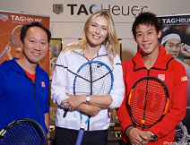 パリのタグ・ホイヤー チャリティイベントに、錦織圭、マリア・シャラポワ、マイケル・チャンが参加