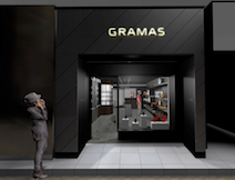 GRAMAS初の直営店が銀座にオープン