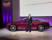 ベントレー、新型コンバーチブルと100周年記念車を発表