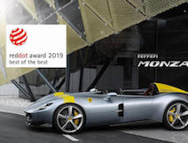 フェラーリ Monza SP1、レッド・ドット・アワードで最高賞を受賞